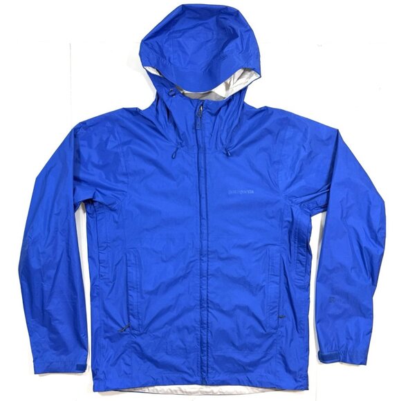 Patagonia Mens Torrentshell Full Zip Rain Jacket Sz Med H2NO Lightweight Hooded - Picture 1 of 14